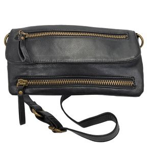 Hollywood Intuition Jaye Hersh Black Leather Should Bag/Clutch